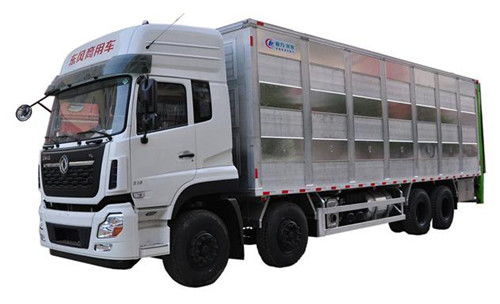 東風天龍前四后八9.6米鋁合金畜禽運輸車與吸污車 專業運輸利器配置詳解